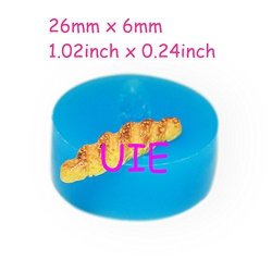 258LBG Silicone Mold Biscuit Bread 26MM - Polymer Clay Decoden MINI Sweets Wedding Cake Mould Soap Mould Fondant Moulds