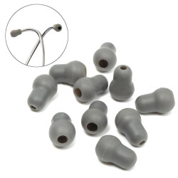 10pcs Super Soft Silicone Earplugs Eartips Earpieces For Littmann Stethoscope Gray