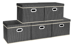 Storage Boxes With Lids - Set Of 5