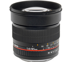 Bower High-speed 85mm F 1.4 Portrait Lens For Sony Digital Cameras Sly85s