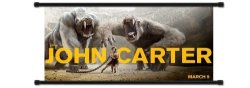John Carter Movie 2012 Fabric Wall Scroll Poster 32" X 14" Inches