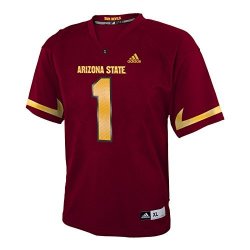 Adidas Arizona State Sun Devils Ncaa Maroon Official Home 1 Replica Football Jersey For Boys 4