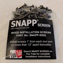 Snapp Screen Installation Screws - Bronze - 100 Pcs
