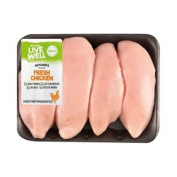 Live Well Skinless Chicken Breast 4 Pack