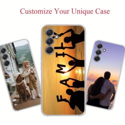 Diy Customized Clear Soft Tpu Printed Phone Case For Samsung Galaxy For A15 A25 A35 A55 A14 A13 A23 A33 A34 A54 A52 A53