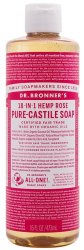 Dr. Bronner's Pure Castile Liquid Soap - Rose - 473ML