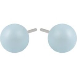Za Xp Pearl Swarovski Earrings - Light Blue
