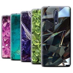 STUFF4 Gel Tpu Phone Case Cover For Nokia 8 Pack 19PCS Birth gemstone Collection