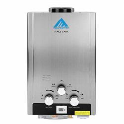 Ridgeyard 8L Natural Gas 2GPM Hot Water Heater Tankless Heater W shower Head