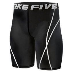 New 022 Skin Tights Compression Base Layer Black Running Short Pants Mens XL