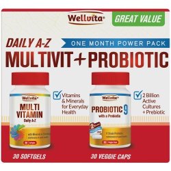 Wellvita Multivitamin & Probiotic Power Pack 30 X 30