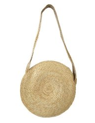 Large Straw Round Woven Tote Beach Crossbody Bag