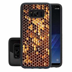 Happy Tiger Samsung Galaxy S8 Phone Case Gold Honeycomb Anti-scratch Shock Proof PC And Tpu Case For Samsung Galaxy S8