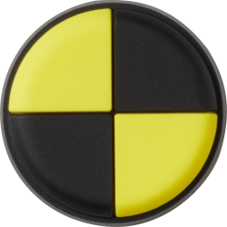 Yellow And Black Circle Jibbitz