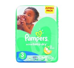 Pampers Active Jumbo Pack Diapers MINI 1 X 94'S