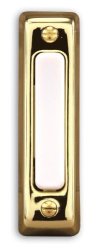 Heathco 711P-B Brass Wired Doorbell