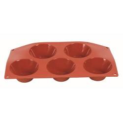 Bce Mould Silicon Muffin - 5 Cups - 300 X 175 X 14MM - MSM0005