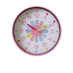 10-INCH Round Kids Silent Sweep Wall Clock