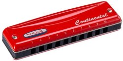 Vox Continental Type 2 Diatonic Harmonica Retro-chic Red