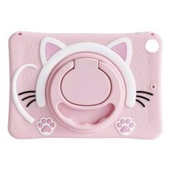 Kids Protective Silicone Kitty Cover For Samsung Galaxy Tab A8 10.5 - Pink