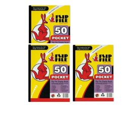 A4 50 Pockets Display File - Pack Of 3