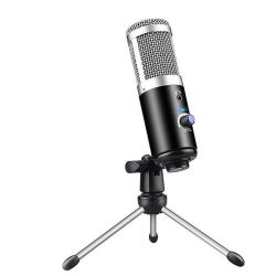 Professional USB Cardioid Condenser Microphone System & Pivot Tripod Stand