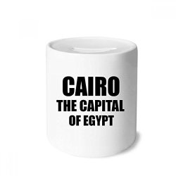 Diythinker Cairo The Capital Of Egypt Money Box Saving Banks Ceramic Coin Case Kids Adults