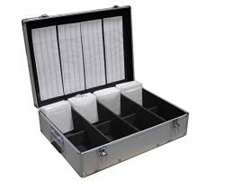 New Megadisc 1000 Cd DVD Silver Aluminum Media Storage Case Mess-free Holder Box With Sleeves Without Hanger