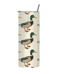 PATTERN4 20 Oz Tumbler With Lid And Straw Funny Mighty Duck Graphic GIFT242