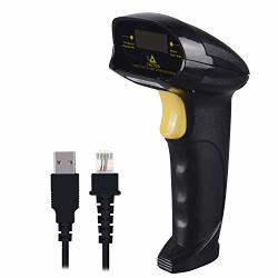 Esup USB Barcode Scanner 1D Handheld Automatic Laser Bar Code Scanner Reader For Supermarket Library Express Company Retail Store Warehouse