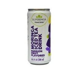Moringa Iced Tea Drink: Passion Fruit Flavoured - 4PACK 4 X 300ML Cans