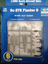 Trumpeter - Su-27k Flanker D Aircraft Sets For Aircraft Carrier 1:350 Scale - Plastic Model Kit