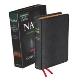 Nasb Clarion Reference Bible Black Edge-lined Goatskin Leather NS486:XE Leather Fine Binding