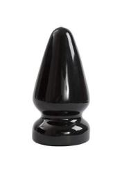 Doc Johnson Titanmen - Ass Servant - Massive Anal Plug - For Experienced Players - Traditional Shape - 3.7 Inch Width - Anal Toy - Black