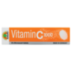 Vitamin C 1000 Effervescent Tablets 20 Pack