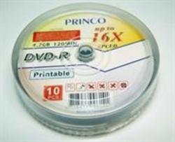 Princo DVD-R 16X Speed 10pk Printable