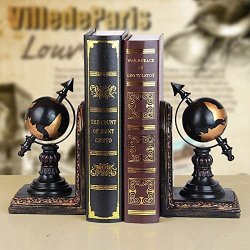 Intbuying 1 Pair Resin Bookends Creative Bookends Book Stand Home Decor Christmas Gifts Item 251023-251026 Tellurion