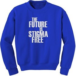 Ferocitees Crew The Future Is Stigma Free Adult Xx-large Royal Blue