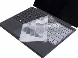 Clear Keyboard Protective Skin Cover Compatible With Microsoft Surface Pro 4 & 2017 2018 Version Microsoft Surface Pro Not Fit Surface Laptop 2017 Surface Book surface Pro 3