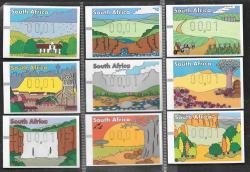 South Africa 1998 Frama Labels Complete Imperforate Unmounted Mint Set Sacc 1147-1155