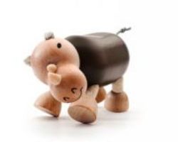 Anamalz Rhino Wooden Toy