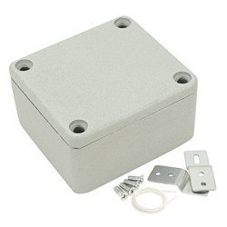 Uxcell 2.5"X2.3"X1.4" 64MMX58MMX35MM Aluminum Junction Boxes General Electrical Metal Project Enclosure Waterproof IP65 Abrasion Resistant Good Heat Dissipation For Outdoor