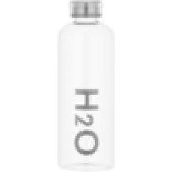 H2O Glass Water Bottle 1L