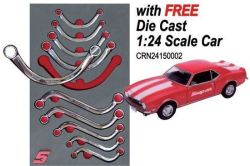 C & S Spanner Set Imperial Equivalent Set In Foam Control With Free Die Cast 1:24 Scale Car With Free T-shirt & Cap