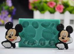 Mickey Mouse Silicone Fondant Mould Size Of Mould 8x5.5cm