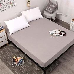 Kossjaa Mattress Cover Bedding Protector Bedspreadsking Size Fitted Twin Beds Queen Size Waterproof Khaki Twin 39"X75"+18"