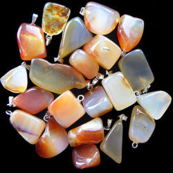 Pendants - Red Agate - Tumble - Sold Individually