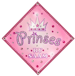 Jackflash Afrikaans Bling Princess Crown Baby On Board Sign