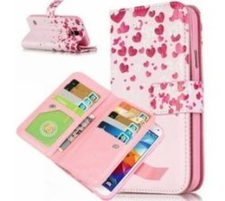 Smartphone Case With Attached Wallet - Samsung S7 Heart