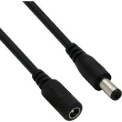 GIZZU 12V Male To Female Extender 2.5MM Power Cable For GUP45W And GUP36W Black